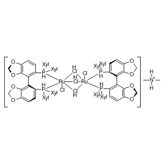 Dimethylammonium dichlorotri(μ-chloro)bis{(S)-(-)-5,5'-bis[di(3,5-xylyl)phosphino]-4,4'-bi-1,3-benzodioxole}diruthenate(II)
