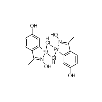 Di-μ-chlorobis[5-hydroxy-2-[1-(hydroxyimino-κN)ethyl]phenyl-κC]palladium(II) dimer