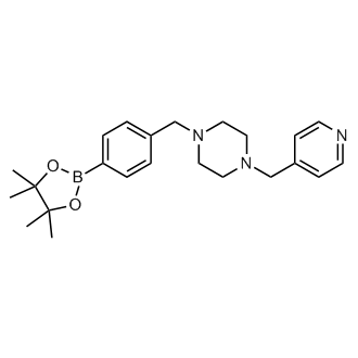 1-(Pyridin-4-ylmethyl)-4-(4-(4,4,5,5-tetramethyl-1,3,2-dioxaborolan-2-yl)benzyl)piperazine