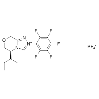 (5S)-5,6-Dihydro-5-(1-methylpropyl)-2-(2,3,4,5,6-pentafluorophenyl)-8H-1,2,4-triazolo[3,4-c][1,4]oxazinium tetrafluoroborate