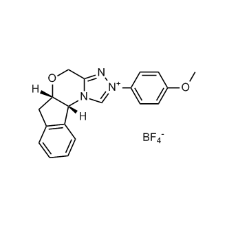 (5aS,10bR)-5a,10b-Dihydro-2-(4-methoxyphenyl)-4H,6H-indeno[2,1-b][1,2,4]triazolo[4,3-d][1,4]oxazinium tetrafluoroborate