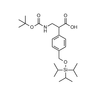 3-((tert-Butoxycarbonyl)amino)-2-(4-(((triisopropylsilyl)oxy)methyl)phenyl)propanoic acid