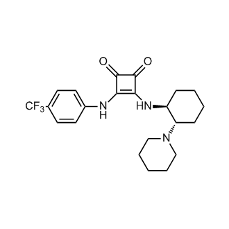 3-[[(1S,2S)-2-(1-Piperidinyl)cyclohexyl]amino]-4-[[4-(trifluoromethyl)phenyl]amino]-3-cyclobutene-1,2-dione