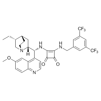 3-[[[3,5-Bis(trifluoromethyl)phenyl]methyl]amino]-4-[[(9R)-10,11-dihydro-6'-methoxycinchonan-9-yl]amino]-3-cyclobutene-1,2-dione