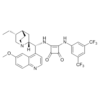 3-[[3,5-Bis(trifluoromethyl)phenyl]amino]-4-[[(9R)-10,11-dihydro-6'-methoxycinchonan-9-yl]amino]-3-cyclobutene-1,2-dione