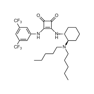 3-[[3,5-Bis(trifluoromethyl)phenyl]amino]-4-[[(1R,2R)-2-(dipentylamino)cyclohexyl]amino]-3-cyclobutene-1,2-dione