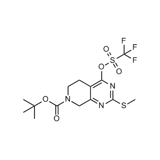 tert-Butyl 2-(methylthio)-4-(((trifluoromethyl)sulfonyl)oxy)-5,8-dihydropyrido[3,4-d]pyrimidine-7(6H)-carboxylate