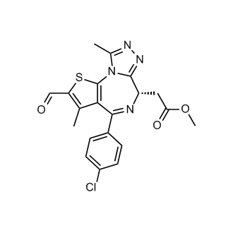 Methyl (S)-2-(4-(4-chlorophenyl)-2-formyl-3,9-dimethyl-6H-thieno[3,2-f][1,2,4]triazolo[4,3-a][1,4]diazepin-6-yl)acetate