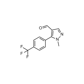 1-Methyl-5-(4-(trifluoromethyl)phenyl)-1H-pyrazole-4-carbaldehyde
