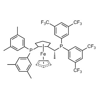 (S)-(+)-1-{(S)-1-[(R)-2-Di-(3,5-bis(trifluoromethyl)phenyl)phosphino)-ferrocenyl]-ethyl-di-(3,5-xylyl)-phosphine
