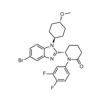 (S)-6-(5-Bromo-1-((1r,4S)-4-methoxycyclohexyl)-1H-benzo[d]imidazol-2-yl)-1-(3,4-difluorophenyl)piperidin-2-one