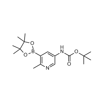 tert-Butyl (6-methyl-5-(4,4,5,5-tetramethyl-1,3,2-dioxaborolan-2-yl)pyridin-3-yl)carbamate