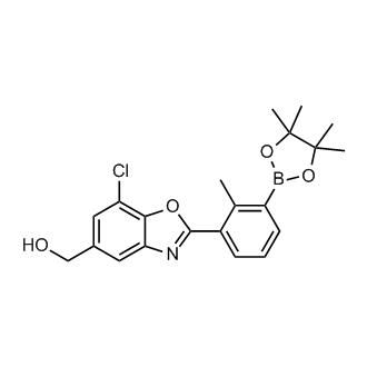 (7-Chloro-2-(2-methyl-3-(4,4,5,5-tetramethyl-1,3,2-dioxaborolan-2-yl)phenyl)benzo[d]oxazol-5-yl)methanol
