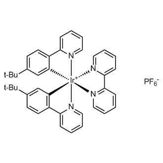 (2,2'-Bipyridyl)bis[2-(4-tertbutylphenyl) pyridine] iridium (III) hexafluorophosphate