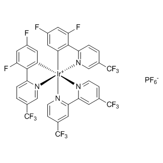 4,4'-Bis(trifluoromethyl)-2,2'-bipyridinebis[3,5-difluoro-2-[5-trifluoromethyl-2-pyridinyl)phenyl]iridium(III)hexafluorophosphate