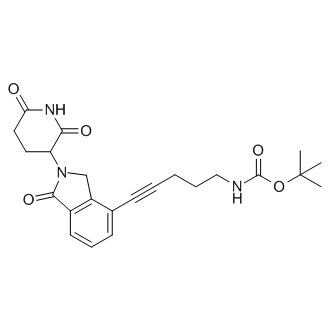 tert-Butyl (5-(2-(2,6-dioxopiperidin-3-yl)-1-oxoisoindolin-4-yl)pent-4-yn-1-yl)carbamate