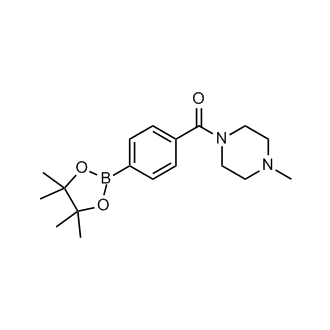 (4-Methylpiperazin-1-yl)(4-(4,4,5,5-tetramethyl-1,3,2-dioxaborolan-2-yl)phenyl)methanone