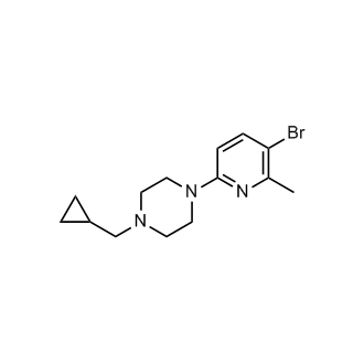 1-(5-Bromo-6-methylpyridin-2-yl)-4-(cyclopropylmethyl)piperazine