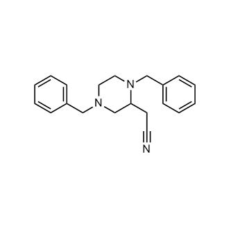 2-(1,4-Dibenzylpiperazin-2-yl)acetonitrile