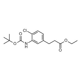 Ethyl 3-(3-((tert-butoxycarbonyl)amino)-4-chlorophenyl)propanoate
