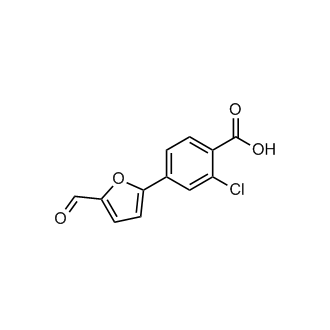 2-Chloro-4-(5-formylfuran-2-yl)benzoic acid