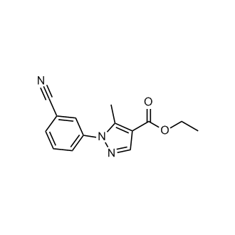 Ethyl 1-(3-cyanophenyl)-5-methyl-1H-pyrazole-4-carboxylate