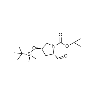 tert-Butyl (2S,4R)-4-((tert-butyldimethylsilyl)oxy)-2-formylpyrrolidine-1-carboxylate