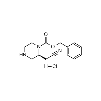 Benzyl (S)-2-(cyanomethyl)piperazine-1-carboxylate hydrochloride