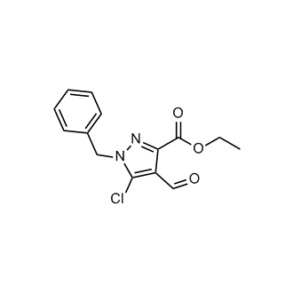 Ethyl 1-benzyl-5-chloro-4-formyl-1H-pyrazole-3-carboxylate
