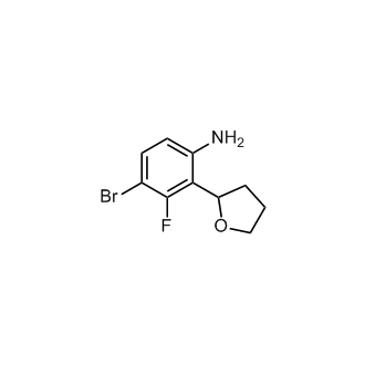 4-Bromo-3-fluoro-2-(tetrahydrofuran-2-yl)aniline
