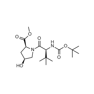 (2S,4S)-Methyl 1-((S)-2-((tert-butoxycarbonyl)amino)-3,3-dimethylbutanoyl)-4-hydroxypyrrolidine-2-carboxylate