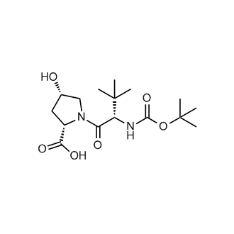 (2S,4S)-1-((S)-2-((tert-Butoxycarbonyl)amino)-3,3-dimethylbutanoyl)-4-hydroxypyrrolidine-2-carboxylic acid