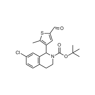 tert-Butyl 7-chloro-1-(5-formyl-2-methylthiophen-3-yl)-3,4-dihydroisoquinoline-2(1H)-carboxylate