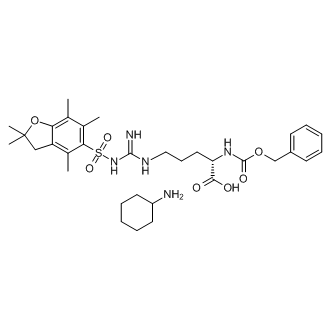 Cyclohexanamine N2-((benzyloxy)carbonyl)-Nw-((2,2,4,6,7-pentamethyl-2,3-dihydrobenzofuran-5-yl)sulfonyl)-L-argininate