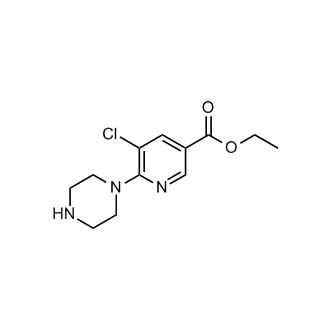 Ethyl 5-chloro-6-(piperazin-1-yl)nicotinate