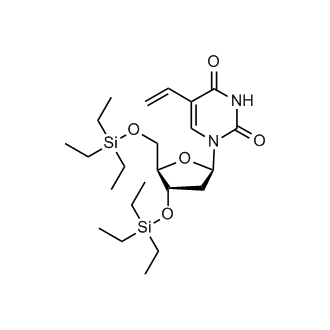 1-((2R,4S,5R)-4-((Triethylsilyl)oxy)-5-(((triethylsilyl)oxy)methyl)tetrahydrofuran-2-yl)-5-vinylpyrimidine-2,4(1H,3H)-dione