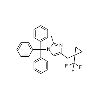 2-Methyl-4-((1-(trifluoromethyl)cyclopropyl)methyl)-1-trityl-1H-imidazole