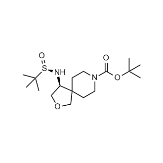 tert-Butyl (S)-4-(((R)-tert-butylsulfinyl)amino)-2-oxa-8-azaspiro[4.5]decane-8-carboxylate