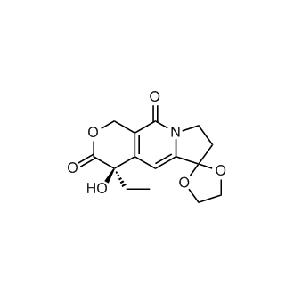 (R)-4-Ethyl-4-hydroxy-1,4,7,8-tetrahydro-3H,10H-spiro[pyrano[3,4-f]indolizine-6,2'-[1,3]dioxolane]-3,10-dione