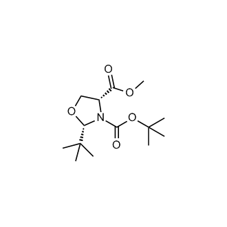 3-(tert-Butyl) 4-methyl (2S,4R)-2-(tert-butyl)oxazolidine-3,4-dicarboxylate