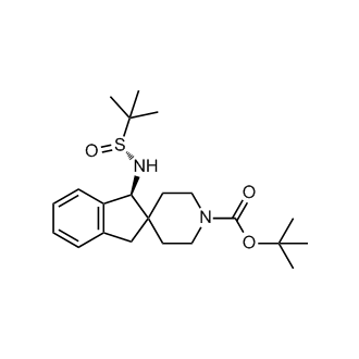 tert-Butyl (S)-1-(((R)-tert-butylsulfinyl)amino)-1,3-dihydrospiro[indene-2,4'-piperidine]-1'-carboxylate