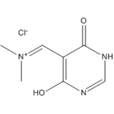 N-((4-Hydroxy-6-oxo-1,6-dihydropyrimidin-5-yl)methylene)-N-methylmethanaminium chloride
