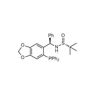 [S(R)]-N-[(R)-[6-(Diphenylphosphino)benzo[d][1,3]dioxol-5-yl]phenylmethyl]-2-methyl-2-propanesulfinamide