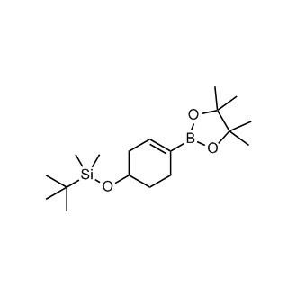 tert-Butyldimethyl((4-(4,4,5,5-tetramethyl-1,3,2-dioxaborolan-2-yl)cyclohex-3-en-1-yl)oxy)silane