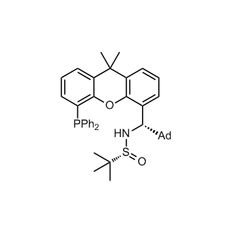 "[S(R)]-N-((1S)-(Adamantan-1-yl)(5-(diphenylphosphanyl)-9,9-dimethyl-9H-
xanthen-4-yl)methyl)-2-methyl-2-propanesulfinamide"