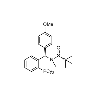 [S(R)]-N-[(R)-[2-(Dicyclohexylphosphanyl)phenyl](4-methoxyphenyl)methyl]-N,2-dimethyl-2-propanesulfinamide