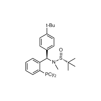 [S(R)]-N-[(R)-[2-(Dicyclohexylphosphanyl)phenyl](4-(tert-butyl)phenyl)methyl]-N,2-dimethyl-2-propanesulfinamide