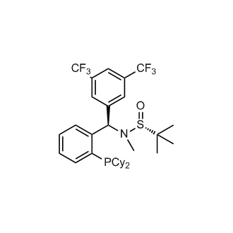 [S(R)]-N-[(R)-3,5-Bis(trifluoromethyl)phenyl][2-(dicyclohexylphosphanyl)phenyl]-N,2-dimethyl-2-propanesulfinamide