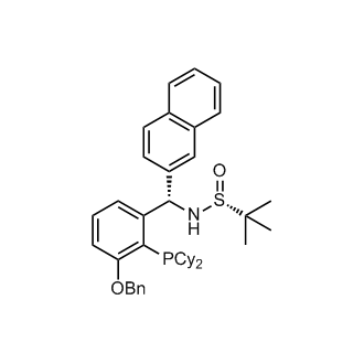 [S(R)]-N-[(S)-[3-(Benzyloxy)-2-(dicyclohexylphosphino)phenyl]-(2-naphthalenyl)methyl]-2-methyl-2-propanesulfinamide