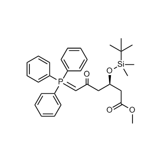 Methyl (R)-3-((tert-butyldimethylsilyl)oxy)-5-oxo-6-(triphenyl-l5-phosphanylidene)hexanoate